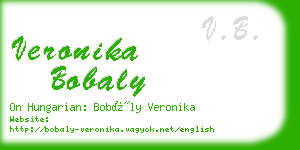 veronika bobaly business card